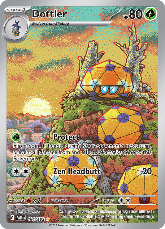 Dottler 184/182 from Paradox Rift (PAR) - Illustration Rare English Pokémon TCG single card