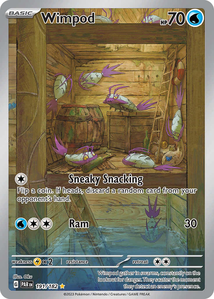 Wimpod 191/182 from Paradox Rift (PAR) - Illustration Rare English Pokémon TCG single card