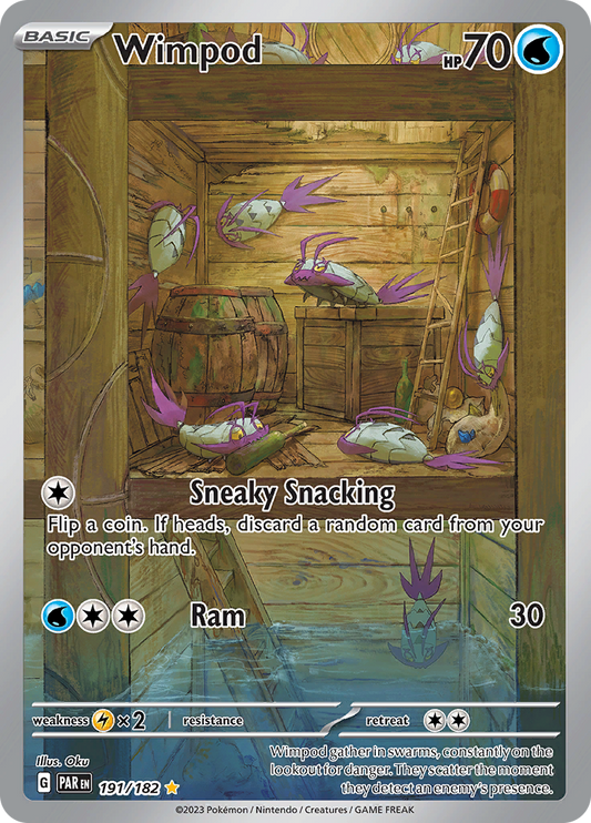 Wimpod 191/182 from Paradox Rift (PAR) - Illustration Rare English Pokémon TCG single card
