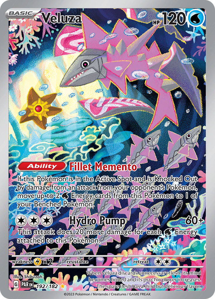 Veluza 192/182 from Paradox Rift (PAR) - Illustration Rare English Pokémon TCG single card
