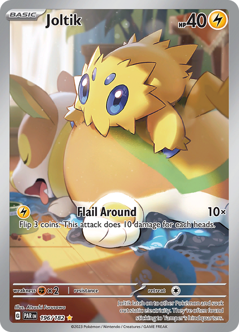 Joltik 196/182 from Paradox Rift (PAR) - Illustration Rare English Pokémon TCG single card