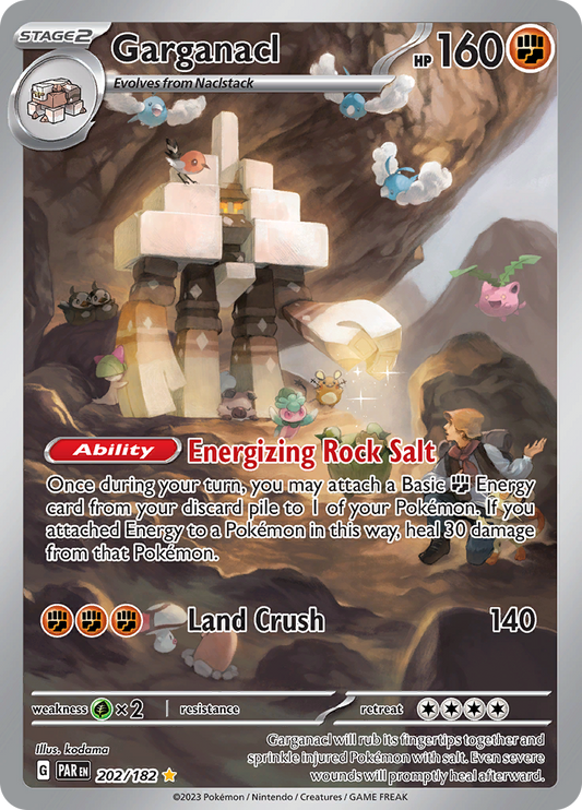 Garganacl 202/182 from Paradox Rift (PAR) - Illustration Rare English Pokémon TCG single card