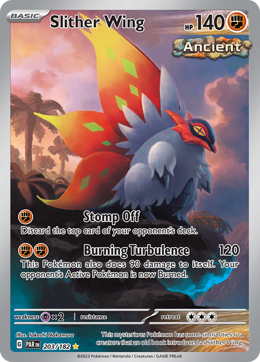 Slither Wing 203/182 from Paradox Rift (PAR) - Illustration Rare English Pokémon TCG single card