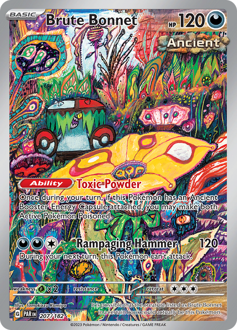 Brute Bonnet 207/182 from Paradox Rift (PAR) - Illustration Rare English Pokémon TCG single card