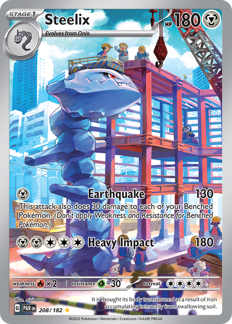 Steelix 208/182 from Paradox Rift (PAR) - Illustration Rare English Pokémon TCG single card