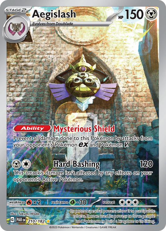 Aegislash 210/182 from Paradox Rift (PAR) - Illustration Rare English Pokémon TCG single card