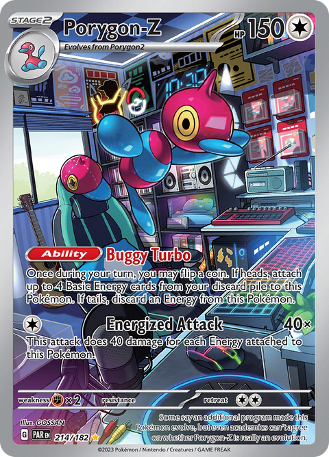 Porygon-Z 214/182 from Paradox Rift (PAR) - Illustration Rare English Pokémon TCG single card