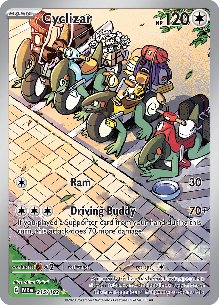 Cyclizar 215/182 from Paradox Rift (PAR) - Illustration Rare English Pokémon TCG single card