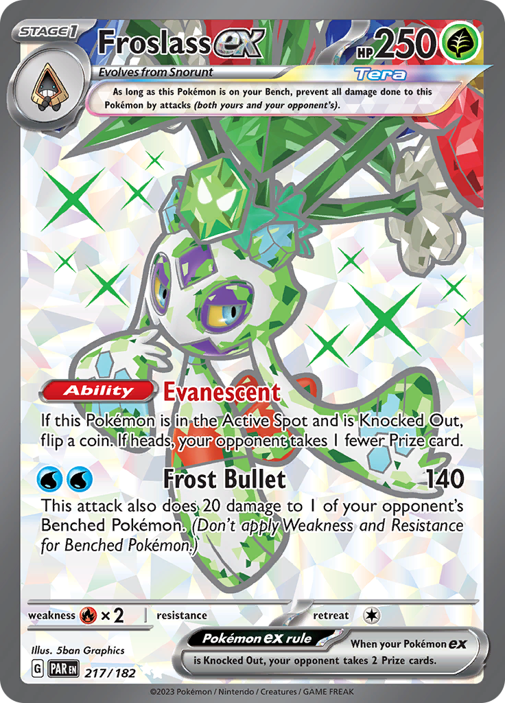 Froslass ex 217/182 from Paradox Rift (PAR) - Ultra Rare English Pokémon TCG single card