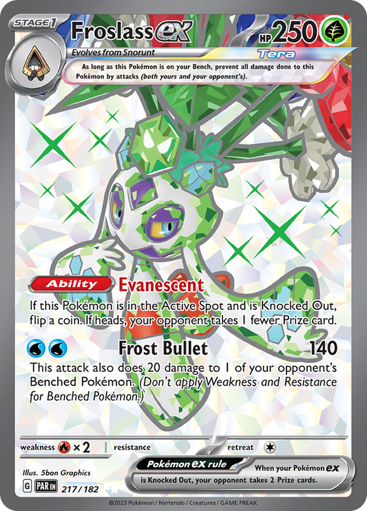 Froslass ex 217/182 from Paradox Rift (PAR) - Ultra Rare English Pokémon TCG single card