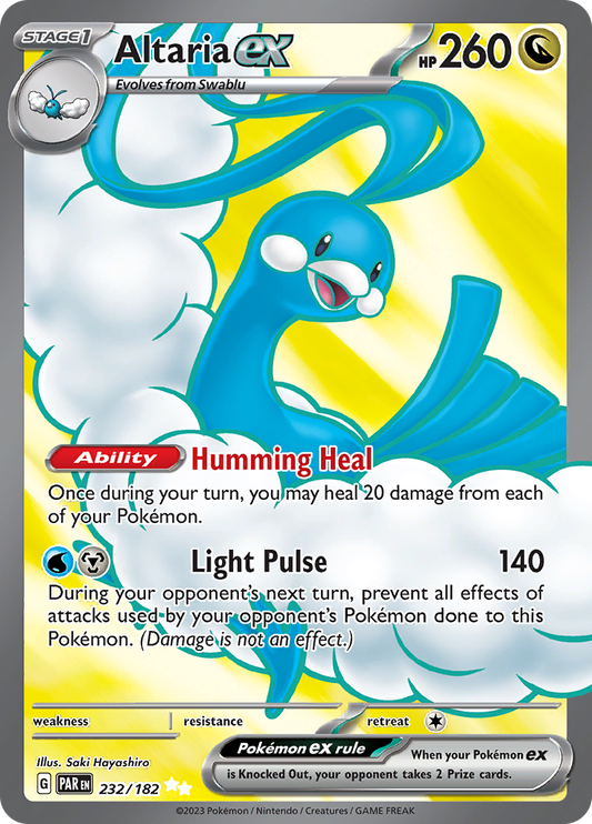 Altaria ex 232/182 from Paradox Rift (PAR) - Ultra Rare English Pokémon TCG single card
