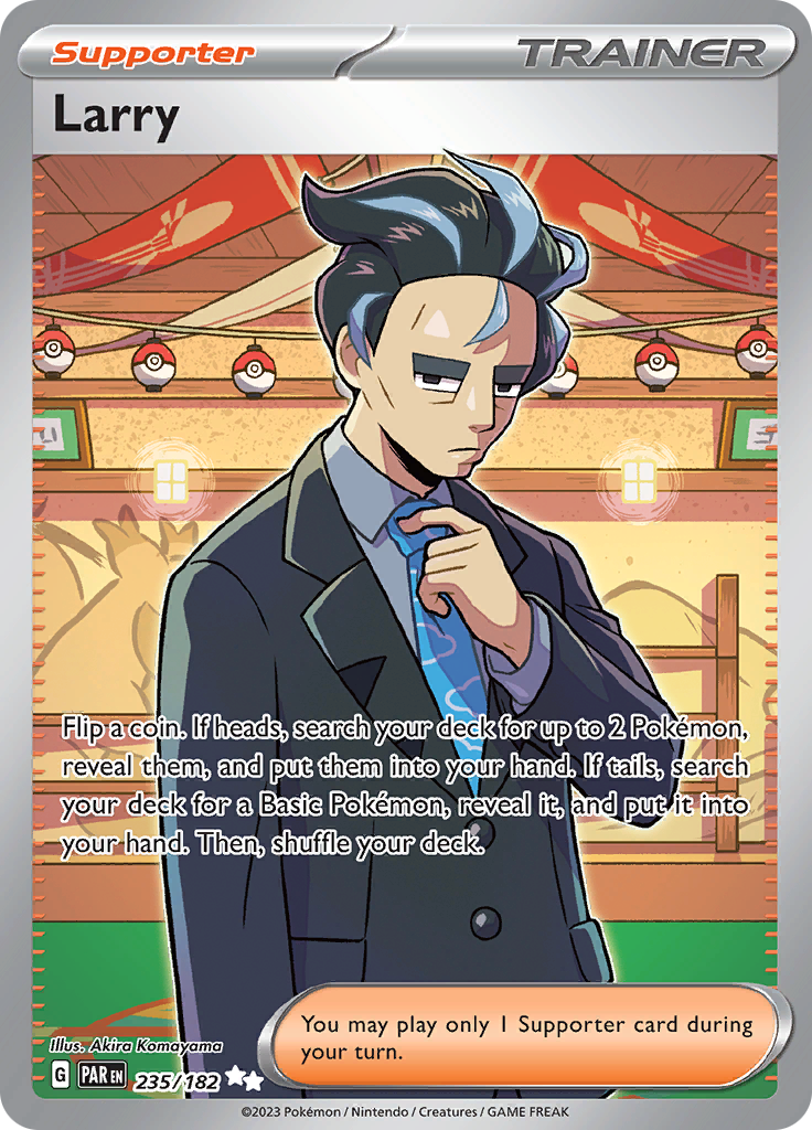 Larry 235/182 from Paradox Rift (PAR) - Ultra Rare English Pokémon TCG single card