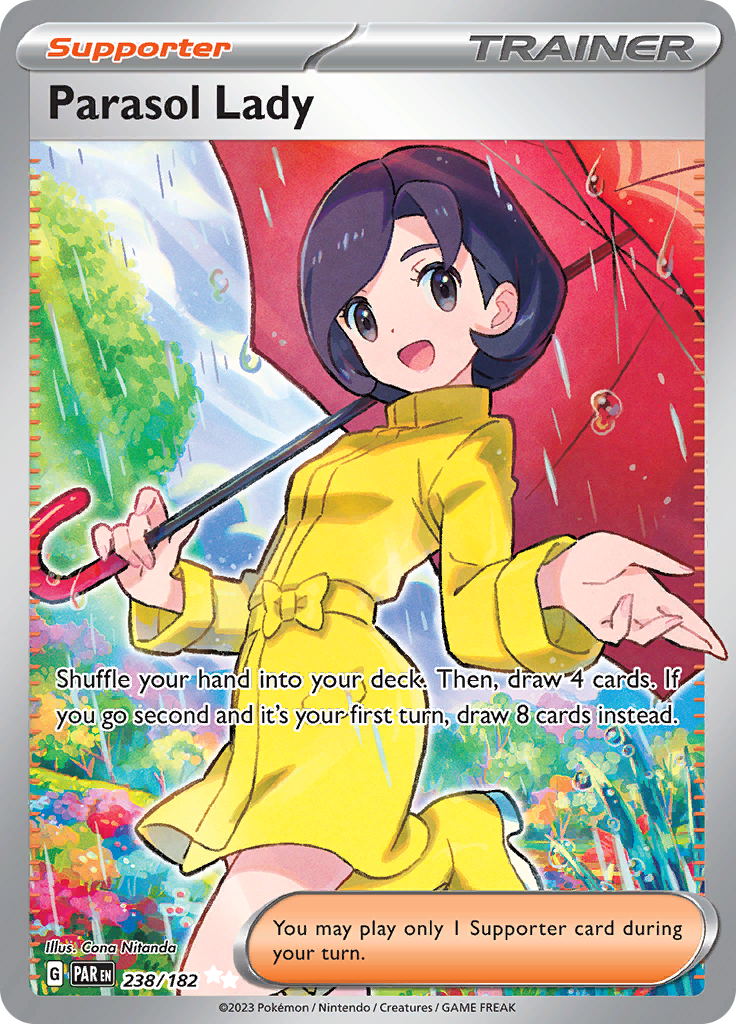 Parasol Lady 238/182 from Paradox Rift (PAR) - Ultra Rare English Pokémon TCG single card