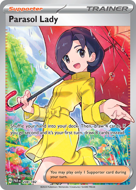 Parasol Lady 238/182 from Paradox Rift (PAR) - Ultra Rare English Pokémon TCG single card