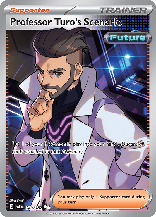 Professor Turo's Scenario 240/182 from Paradox Rift (PAR) - Ultra Rare English Pokémon TCG single card