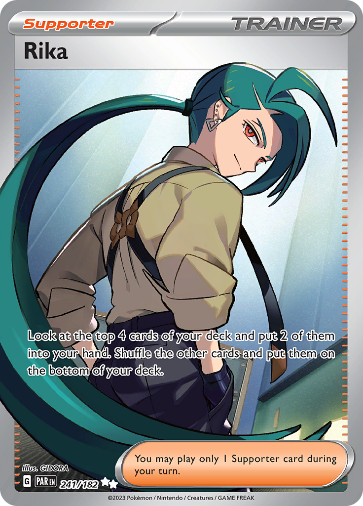 Rika 241/182 from Paradox Rift (PAR) - Ultra Rare English Pokémon TCG single card