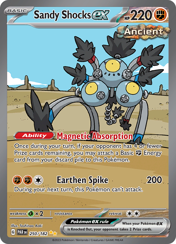 Sandy Shocks ex 250/182 from Paradox Rift (PAR) - Special Illustration Rare English Pokémon TCG single card
