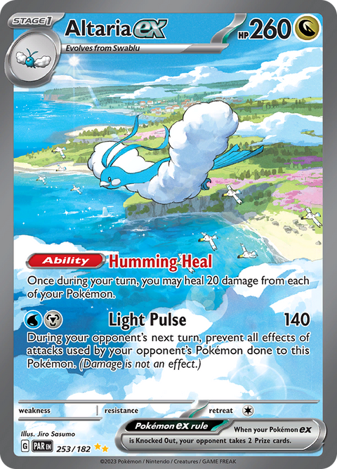 Altaria ex 253/182 from Paradox Rift (PAR) - Special Illustration Rare English Pokémon TCG single card