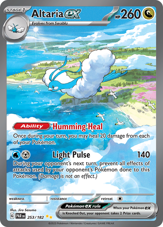 Altaria ex 253/182 from Paradox Rift (PAR) - Special Illustration Rare English Pokémon TCG single card