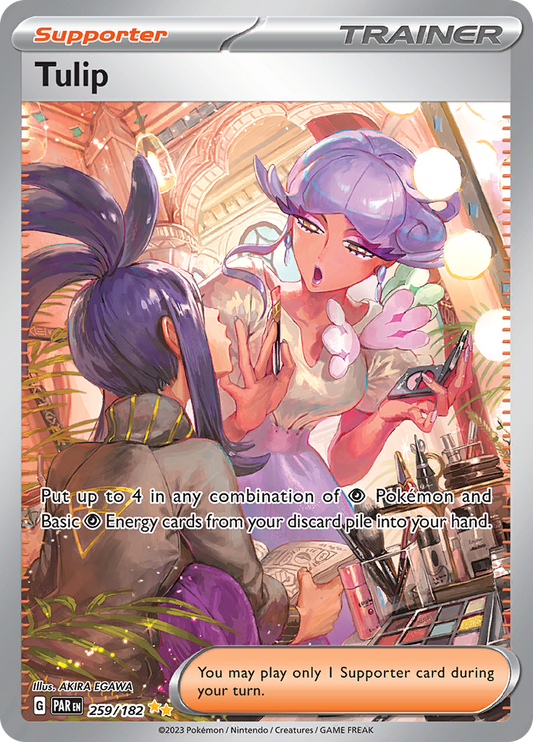 Tulip 259/182 from Paradox Rift (PAR) - Special Illustration Rare English Pokémon TCG single card