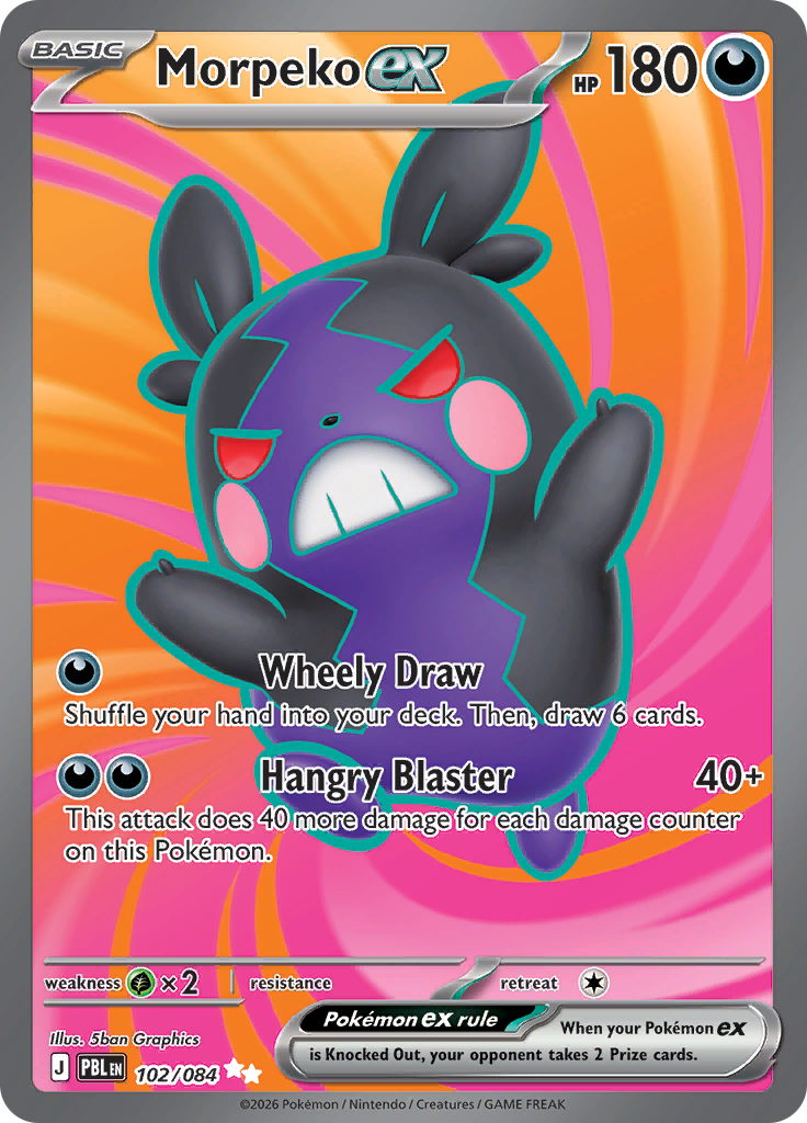 Morpeko ex (102/084) Pitch Black Ultra Rare – Pokémon TCG English