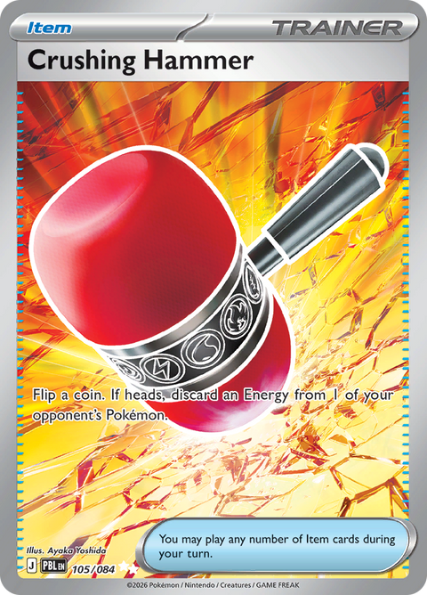 Crushing Hammer (105/084) Pitch Black Ultra Rare – Pokémon TCG English