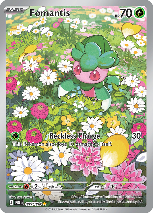 Fomantis (085/084) Pitch Black Illustration Rare – Pokémon TCG English