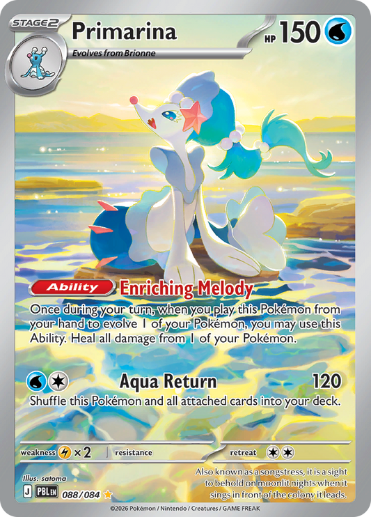 Primarina (088/084) Pitch Black Illustration Rare – Pokémon TCG English