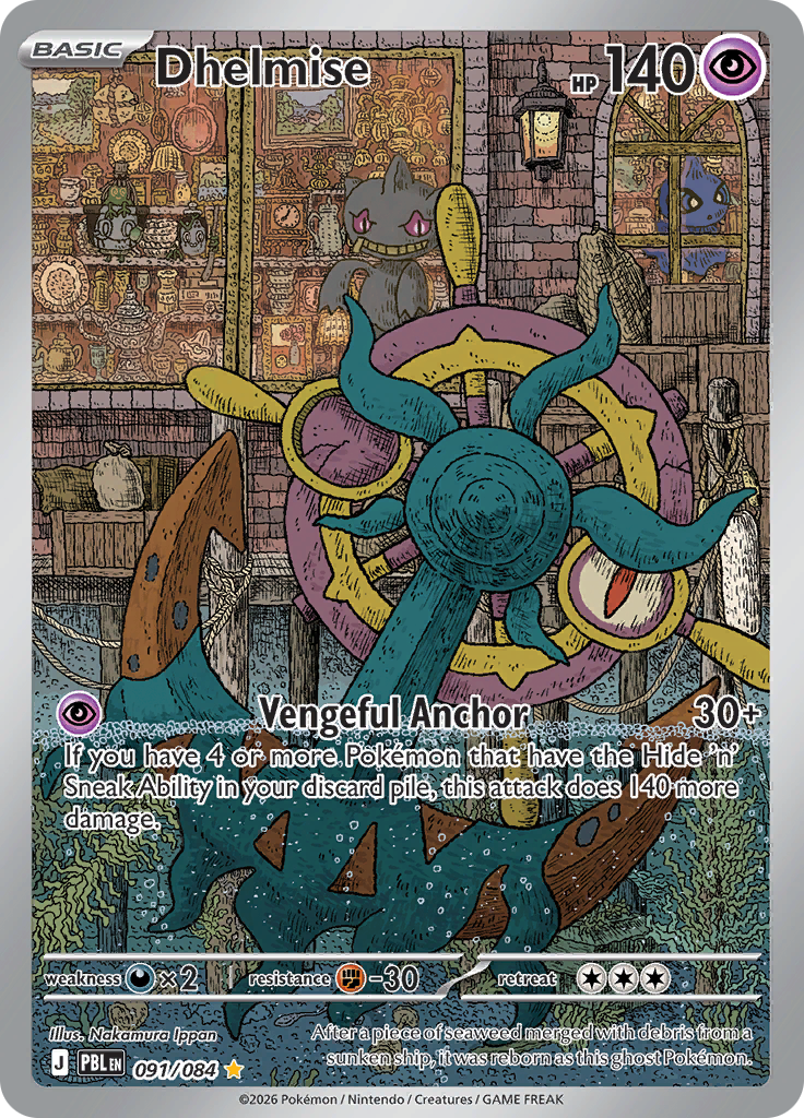 Dhelmise (091/084) Pitch Black Illustration Rare – Pokémon TCG English