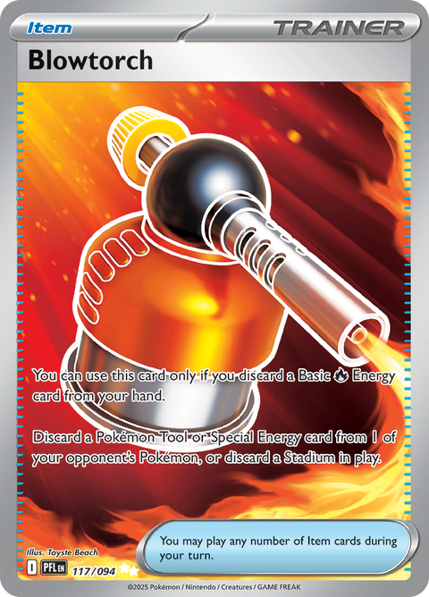 Blowtorch 117/094 from Phantasmal Flames (PFL) - Ultra Rare English Pokémon TCG single card