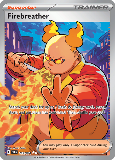 Firebreather 119/094 from Phantasmal Flames (PFL) - Ultra Rare English Pokémon TCG single card
