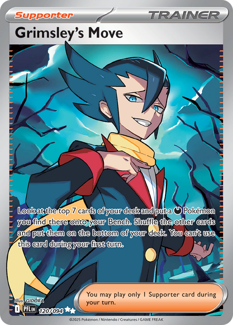 Grimsley's Move 120/094 from Phantasmal Flames (PFL) - Ultra Rare English Pokémon TCG single card