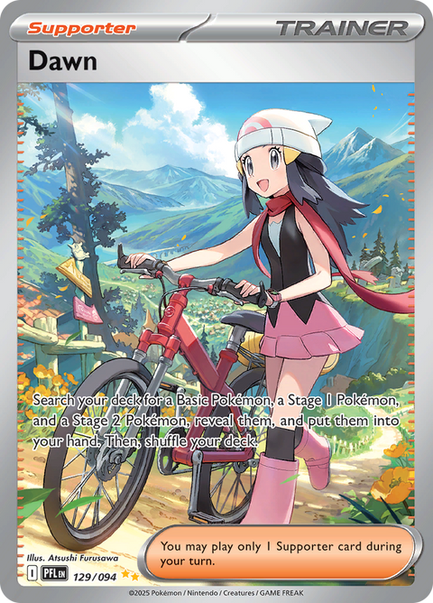 Dawn 129/094 from Phantasmal Flames (PFL) - Special Illustration Rare English Pokémon TCG single card