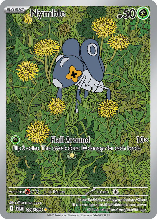 Nymble 096/094 from Phantasmal Flames (PFL) - Illustration Rare English Pokémon TCG single card