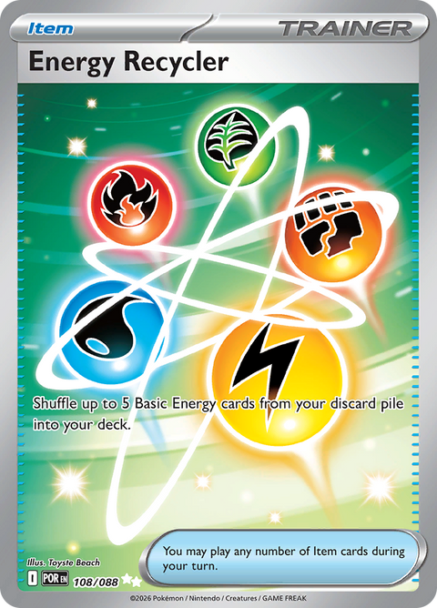 Energy Recycler 108/088 from Perfect Order (POR) - Ultra Rare English Pokémon TCG single card