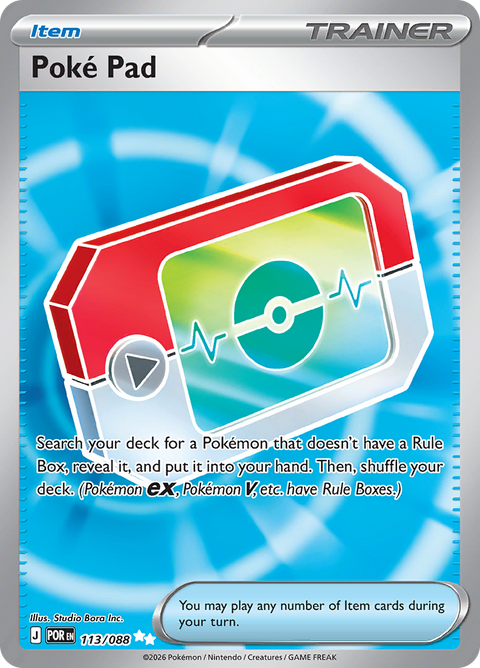 Poké Pad 113/088 from Perfect Order (POR) - Ultra Rare English Pokémon TCG single card