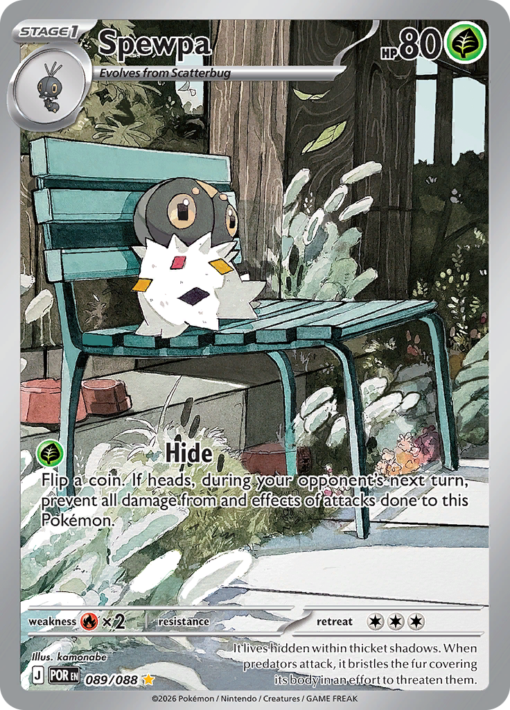 Spewpa 089/088 from Perfect Order (POR) - Illustration Rare English Pokémon TCG single card