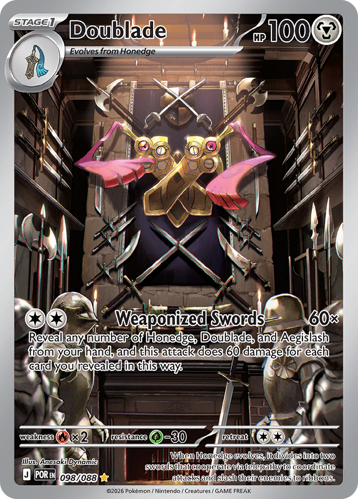 Doublade 098/088 from Perfect Order (POR) - Illustration Rare English Pokémon TCG single card