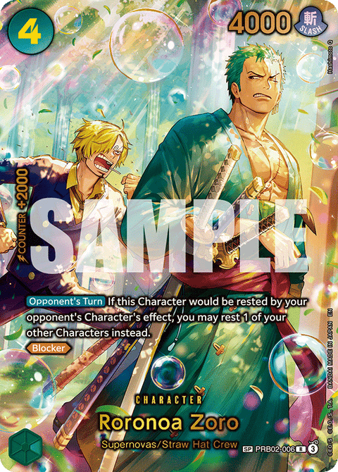 Roronoa Zoro (PRB02-006) OP14-EB04 Special Rare