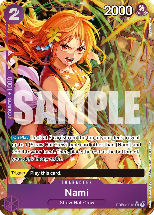 Nami (PRB02-012) PRB02 Alternate Art (AA)