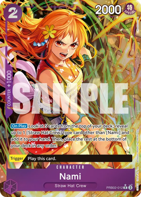 Nami (PRB02-012) PRB02 Alternate Art (AA)