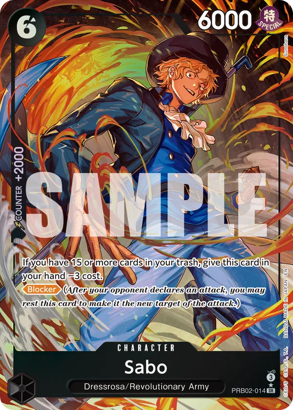 Sabo (PRB02-014) PRB02 Alternate Art (AA)