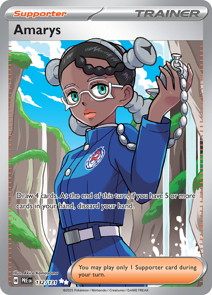 Amarys 132/131 from Prismatic Evolutions (PRE) - Ultra Rare English Pokémon TCG single card