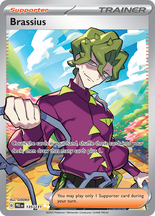 Brassius 135/131 from Prismatic Evolutions (PRE) - Ultra Rare English Pokémon TCG single card