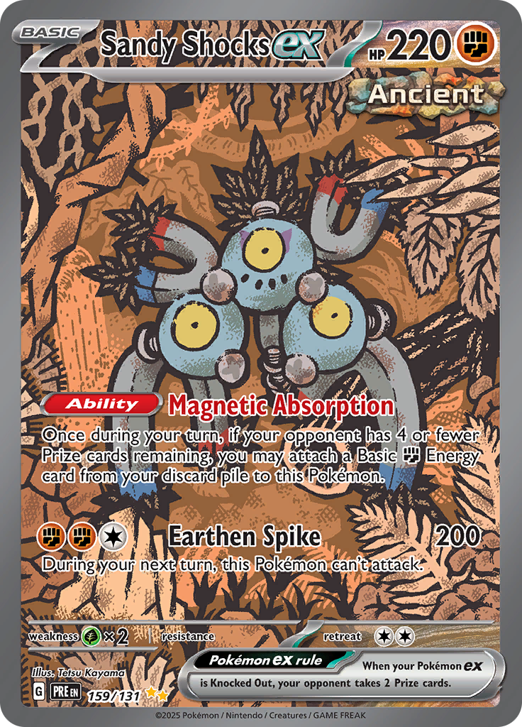 Sandy Shocks ex 159/131 from Prismatic Evolutions (PRE) - Special Illustration Rare English Pokémon TCG single card