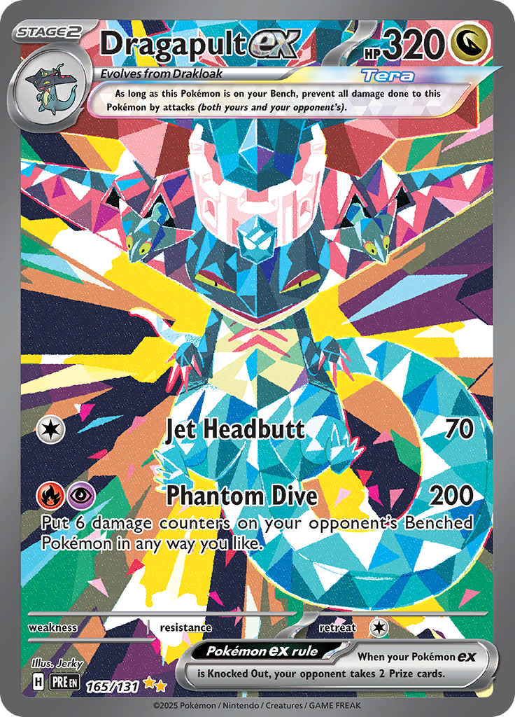 Dragapult ex 165/131 from Prismatic Evolutions (PRE) - Special Illustration Rare English Pokémon TCG single card