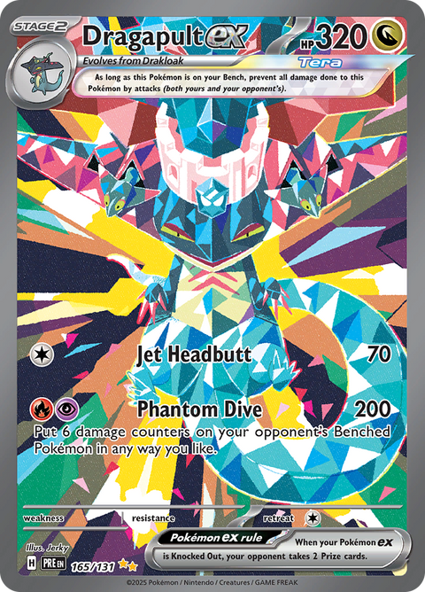 Dragapult ex 165/131 from Prismatic Evolutions (PRE) - Special Illustration Rare English Pokémon TCG single card