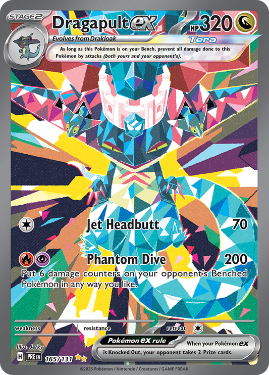Dragapult ex 165/131 from Prismatic Evolutions (PRE) - Special Illustration Rare English Pokémon TCG single card
