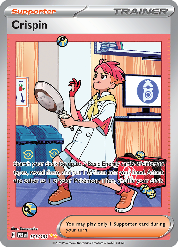 Crispin 171/131 from Prismatic Evolutions (PRE) - Special Illustration Rare English Pokémon TCG single card