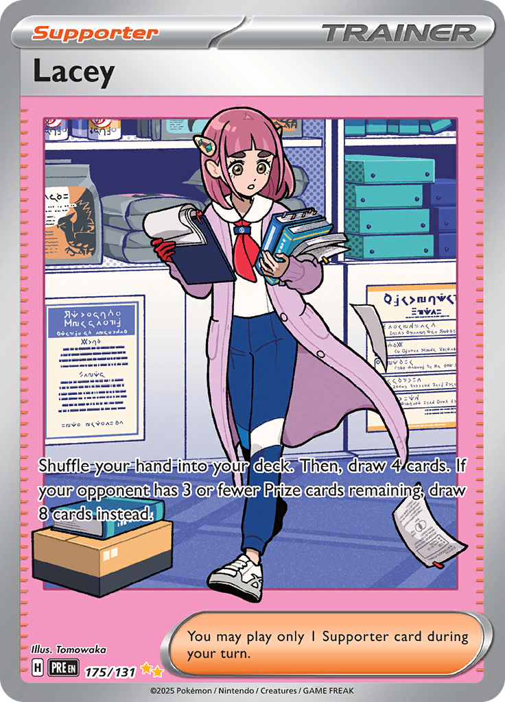 Lacey 175/131 from Prismatic Evolutions (PRE) - Special Illustration Rare English Pokémon TCG single card